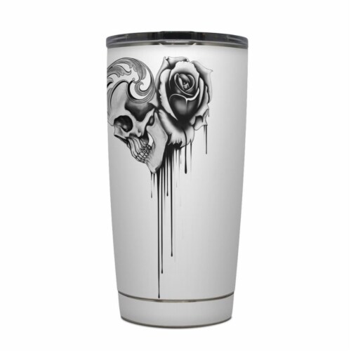 DecalGirl Y20-AMOURNOIR Yeti Rambler 20 oz Tumbler Skin - Amour Noir Perspective: front