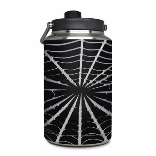 DecalGirl YOG-SPIDERWEB Yeti Rambler 1 gal Jug Skin - Spiderweb Perspective: front