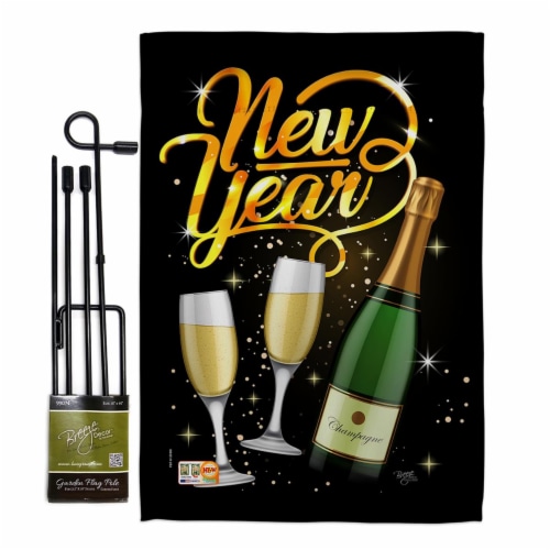 Breeze Decor BD-NE-GS-116012-IP-BO-D-US18-BD 13 x 18.5 in. Cheers To Happy New Year Winter Im Perspective: front