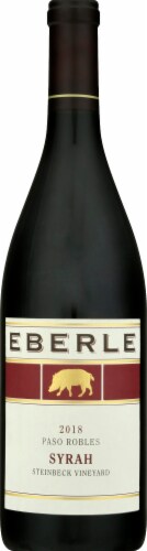 Eberle Syrah Red Wine Perspective: front