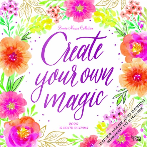 2020 Create Your Own Magic 16 Month Wall Calendar by BrownTrout Perspective: front