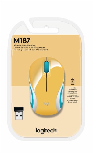 Logitech M187 Mini Mouse Perspective: front