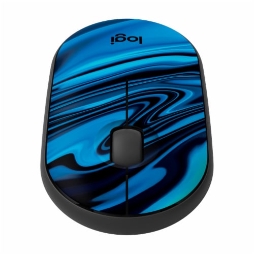 Logitech Wireless Mouse Blue Galaxy Perspective: front