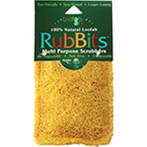 Frontier Natural Products  Rubbits Natural Loofah Scrubber 4 X 3 In. - Assorted Colors Perspective: front