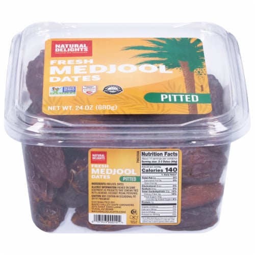 Bard Valley Natural Delights Fresh Medjool Dates Perspective: front