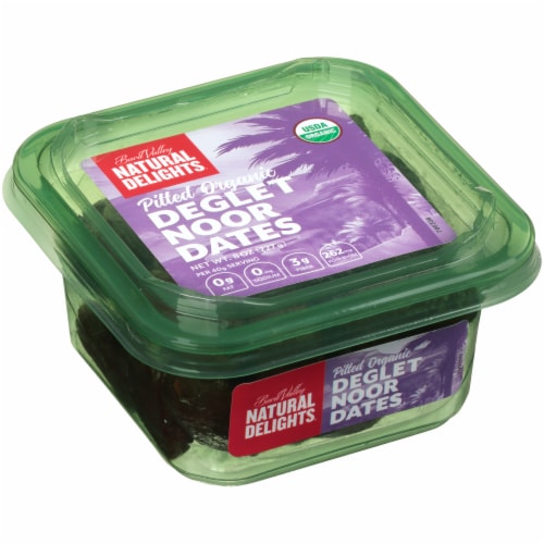 Bard Valley Natural Delights Organic Pitted Deglet Dates Perspective: front