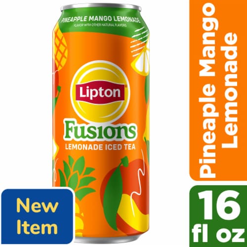 Lipton Fusions Lemonade Iced Tea Mango Lemonade Perspective: front