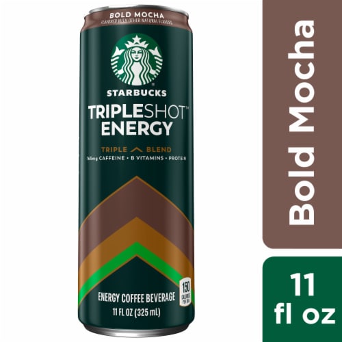 Starbucks® Tripleshot® Energy Bold Mocha Iced Coffee Can Perspective: front