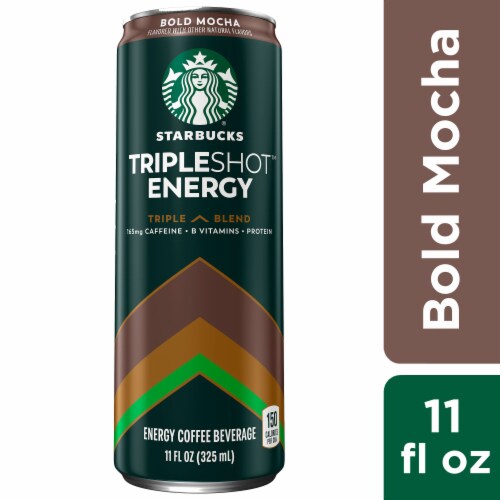 Starbucks® Tripleshot® Energy Bold Mocha Iced Coffee Can Perspective: front