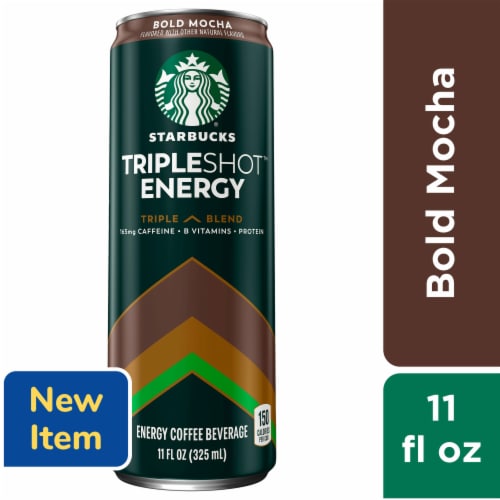 Starbucks® Tripleshot® Energy Dark Caramel Iced Coffee Can Perspective: front