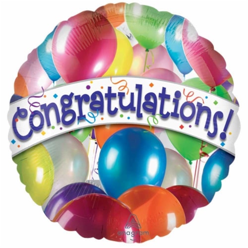 Burton + Burton Congratulations Balloon Perspective: front