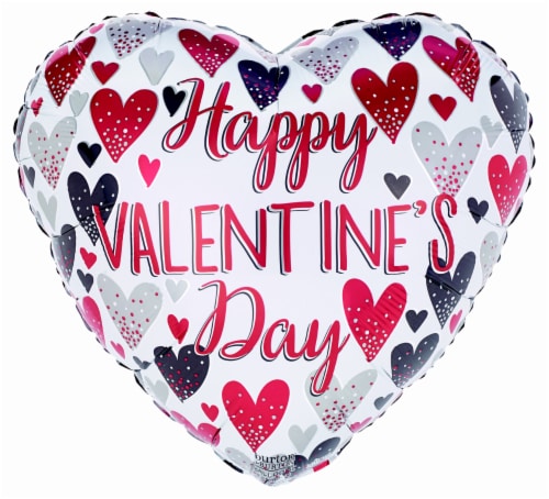B&B Happy Valentine's Day Assorted Balloons Perspective: front