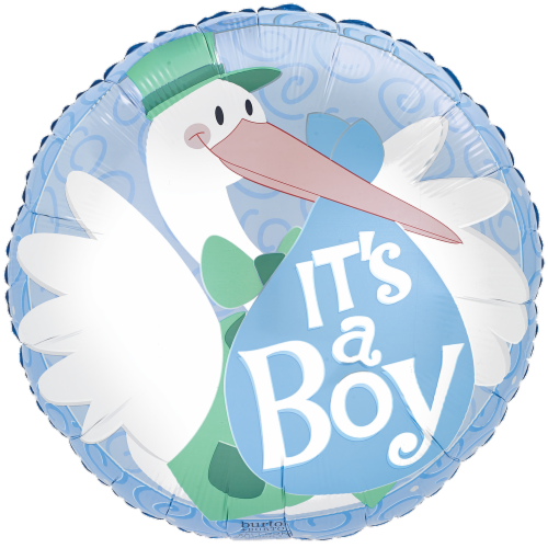 Burton + Burton Stork It's a Boy Standard Balloon Perspective: front