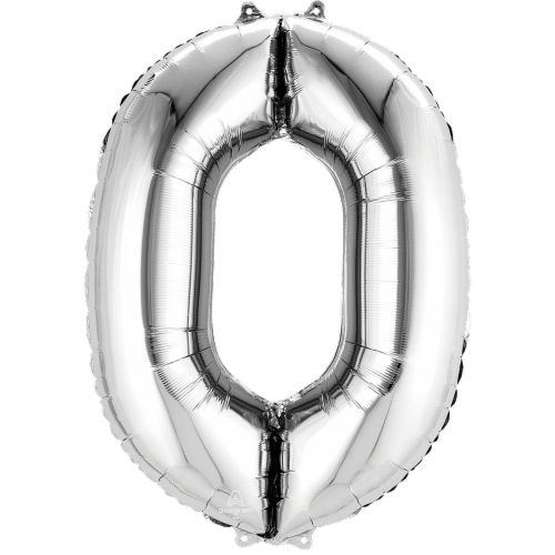 Burton + Burton 0 Number Shape Balloon Perspective: front