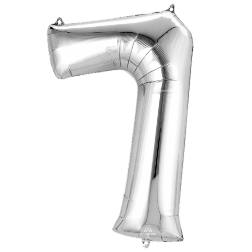Burton + Burton 7 Number Shape Balloon Perspective: front