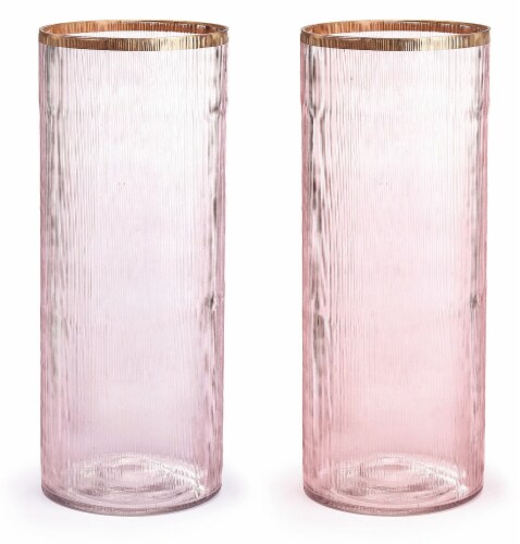 Gold Rim Vase - Vase Color May Vary Perspective: front