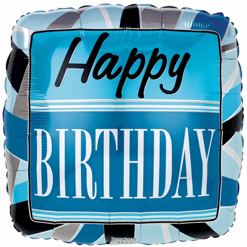 burton + BURTON Happy Birthday Blue / Black Balloon Perspective: front