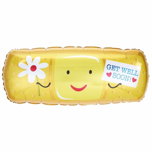 burton + BURTON Get Well Soon Bandaid Shape Balloon Perspective: front