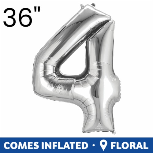 Floral Number 4 Balloon Floral Number 4 Balloon