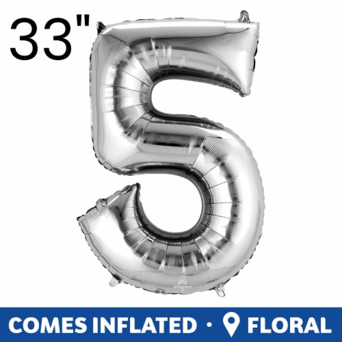 Floral Number 5 Balloon Floral Number 5 Balloon
