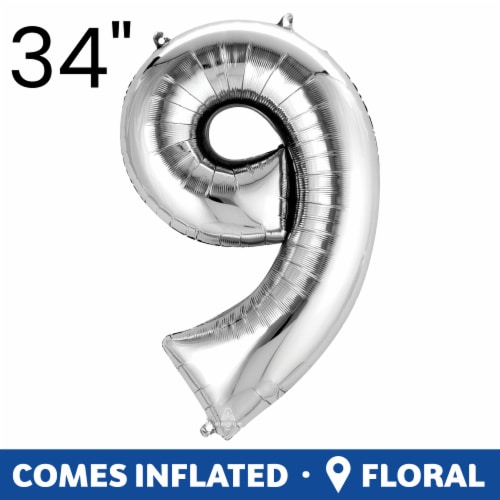 Floral Number 9 Balloon Floral Number 9 Balloon