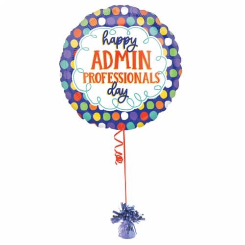 Happy Admin Professionals Day  Helium Filled Balloon Perspective: front
