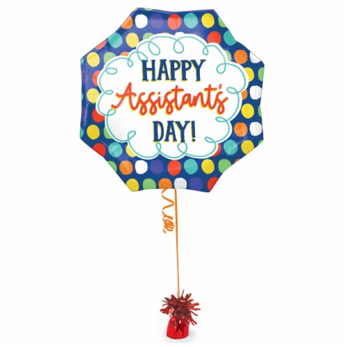 Happy Admin Professionals Day Oversized Helium Filled Balloon Perspective: front