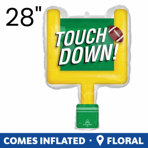 Game Time Goal Oversized HELIUM FILLED BALLOON Perspective: front