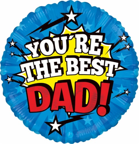 You're the Best Dad Helium Filled Balloon Perspective: front