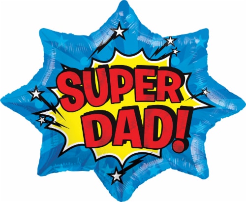 Super Dad Oversized Helium Filled Balloon Perspective: front