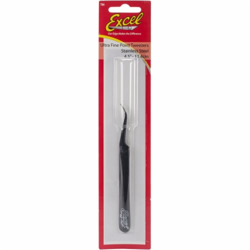 Slant Point Tweezers 4.5 Perspective: front