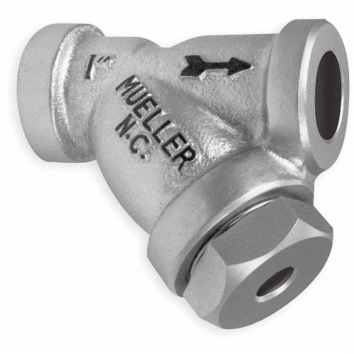 Mueller Steam Specialty Y Strainer,5 1/4  H,0.062  Perf  1 582 CS socket weld Perspective: front