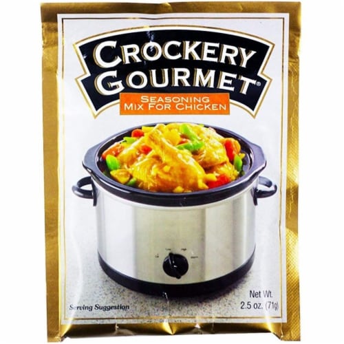 Crockery Gourmet Seasoning Mix - Chicken - Case of 12 - 2.5 oz. Perspective: front