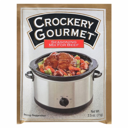 Crockery Gourmet, Seasoning Mix for Beef 12-2.5 oz Perspective: front