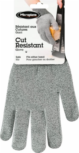 Microplane® Cut Resistant Glove - Gray Perspective: front