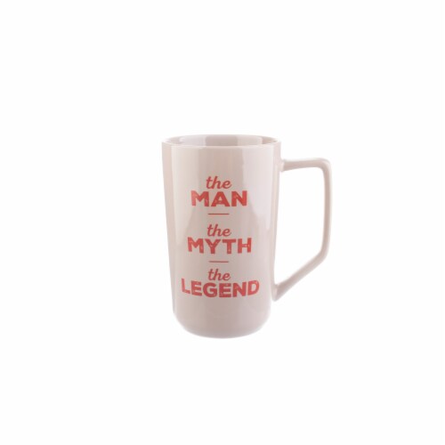 PMI Worldwide Man Myth Legend Latte Mug Perspective: front