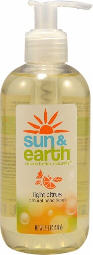 Sun & Earth Natural Hand Soap Light Citrus Perspective: front