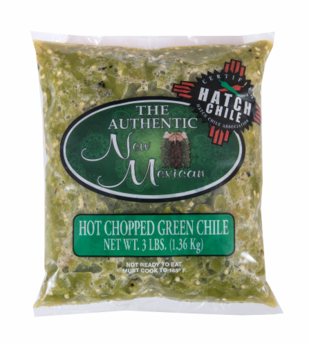 The Authentic New Mexican Hot Chopped Green Chile Perspective: front