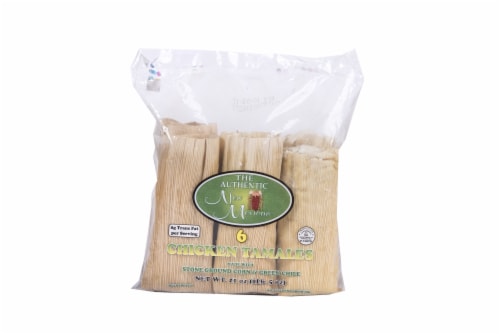 The Authentic New Mexican Chicken Tamales 6 Count Perspective: front