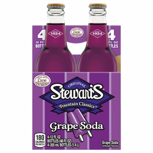 Stewart's Grape Soda Perspective: front