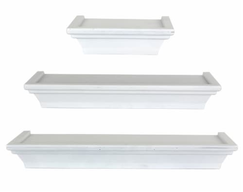 Wall Shelves - White Perspective: front
