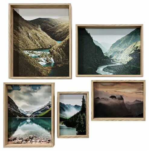 Crystal Art Gallery Framed Mountain Wall Art Perspective: front