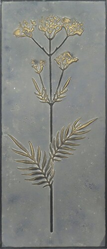 Crystal Art Gallery Flower Pannels Wall Art - Black Perspective: front