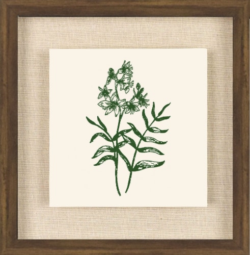 Crystal Art Gallery Embossed Floral Tile on Linen Wall Art Perspective: front