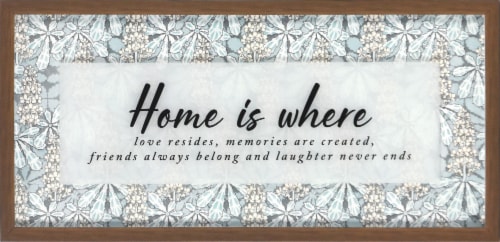 Crystal Art Gallery Home is Where Wall Art Perspective: front