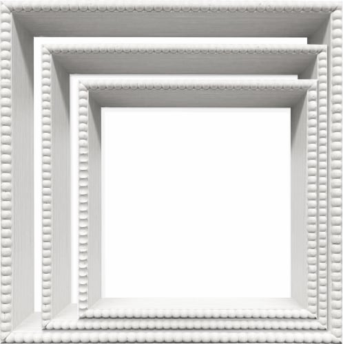 Box Shelves - White Perspective: front