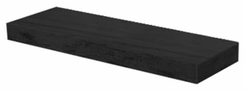 Wood Wall Shelf - Black Perspective: front
