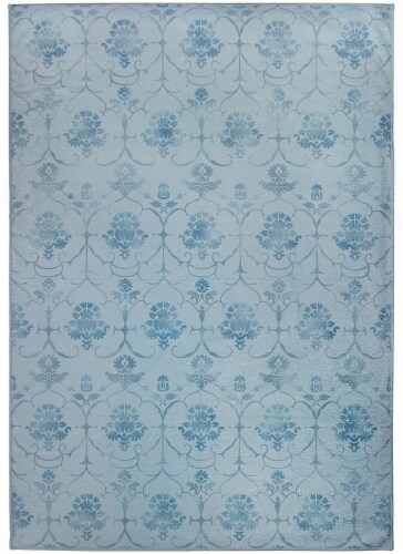 Crystal Art Gallery Ruggable Area Rug - Leyla Blue Perspective: front