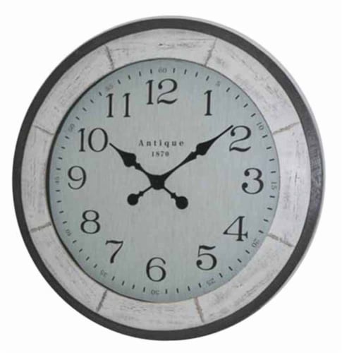 Crystal Art Gallery Wood Antique Wall Clock Perspective: front