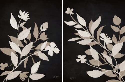 Crystal Art Gallery Natural Leaves Wall Art - 2 Piece Perspective: front